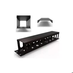 Organizador de cables horizontal 1U con tapa