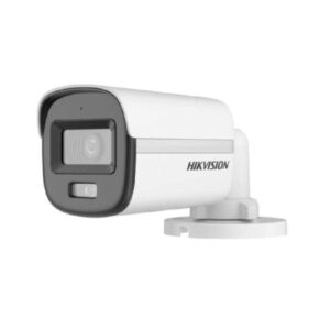 Camara Hikvision Hibrida, Bullet FULL HD, 2MP Lente 2.8MM.  IR DE Hasta 20M, Luz Blanca 20M, IP67.