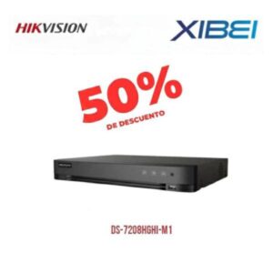 50% de descuento en el DVR  DS-7208HGHI-M1 con la compra de un kit de 8 Camaras