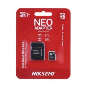 Tarjeta Micro SD Hikvision 32GB Clase 10 C1 con Adaptador SD