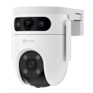 Camara Ezviz Dual 5MP con Funcion Panoramica y de Inclinacion.
Vista superior de gran angular 360°. Detección de forma humana/vehicular mediante IA. Wi-Fi de doble banda 6