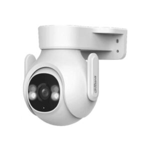Camara Dahua minidomo motorizado tipo PT diseñado especialmente para exteriores con excelente conectividad inalámbrica y funciones de disuasión activa. Sensor de Imagen: 1/2.7" CMOS de 3 Megapíxeles. Lente: Fijo de 3.6 mm. Apertura Máxima: F1.6 (gran captación de luz para entornos oscuros). Inclinación (Tilt): 0° a 90°. Modo Luz Cálida (LED): Hasta 30 metros de alcance a color. Audio Bidireccional: Micrófono y altavoz integrados de alta fidelidad para escuchar y hablar en tiempo real.