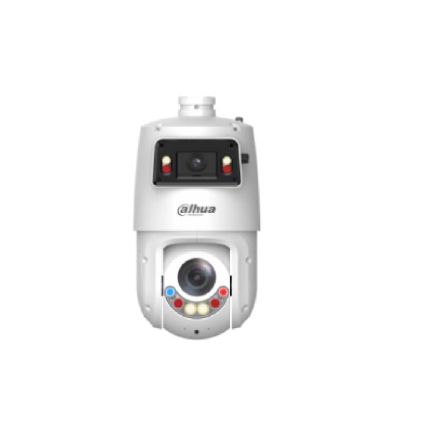 Cámara PTZ de red X-Spans de 4+4 MP con zoom óptico de 25x, doble iluminación inteligente y disuasión activa.