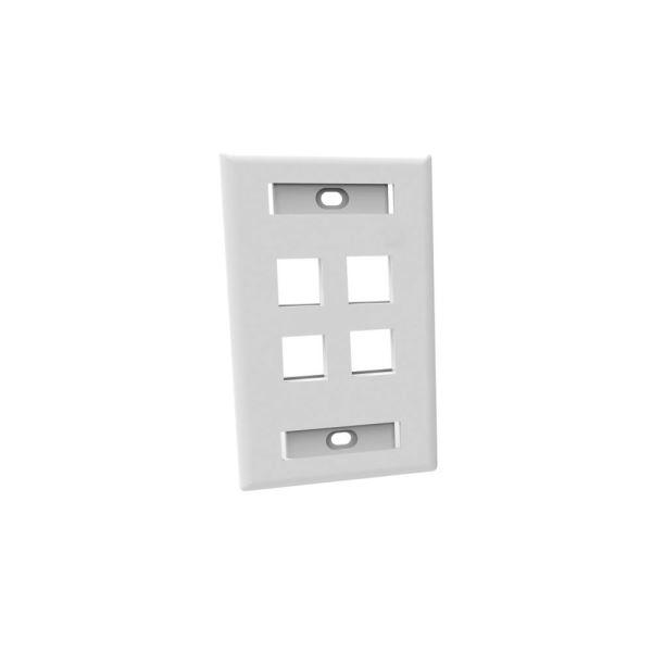 Faceplate Reguvolt 4 Puerto, tamaƱo 70 x 115 mm