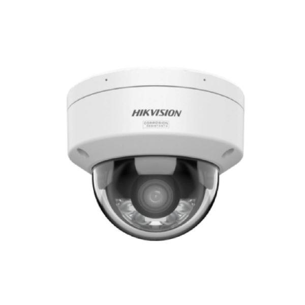 Cámara domo fija de red de 4 MP con tecnología Smart Hybrid Light y ColorVu