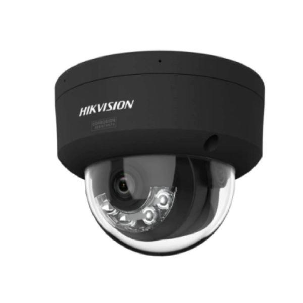 Cámara domo fija de red de 4 MP con tecnología Smart Hybrid Light y ColorVu Black