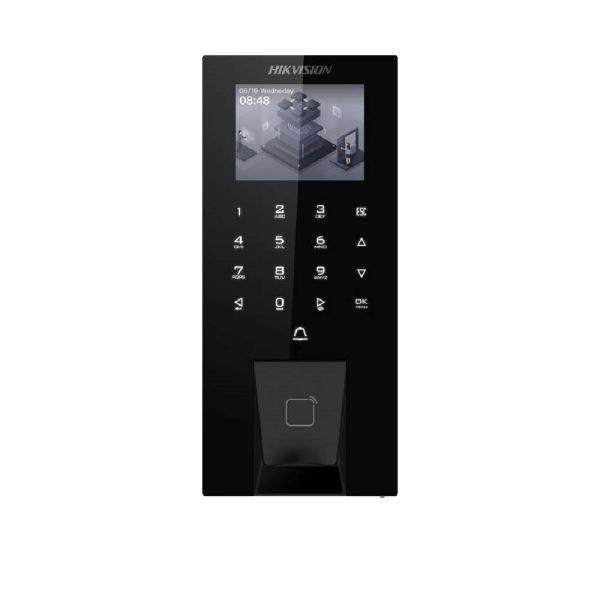 Terminal de acceso con huella, tarjeta y PIN, 5000 usuarios, 150000 eventos, PoE/Wi-Fi y controladora integrada IP65